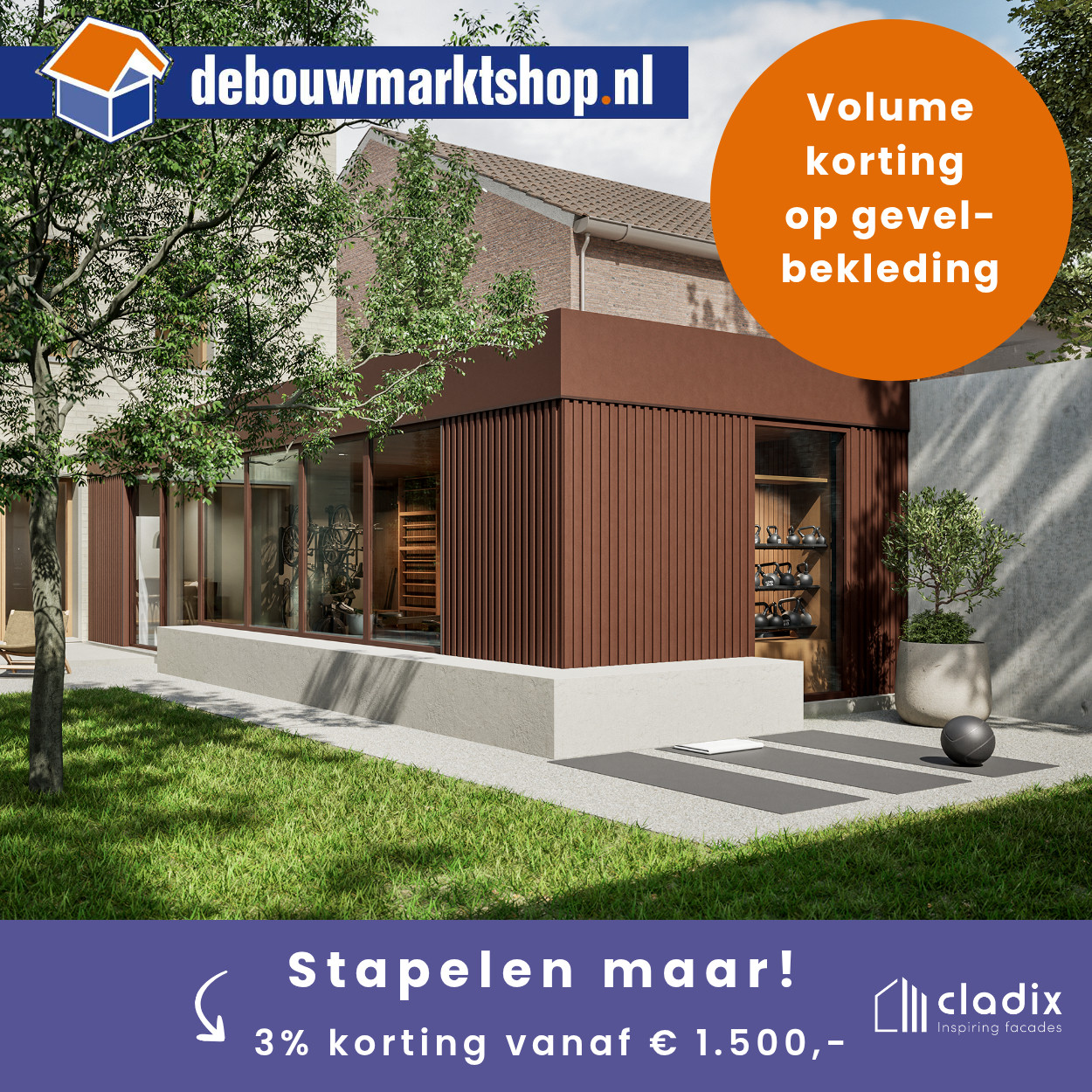 Cladix Aluminium Gevelbekleding Gitzwart – L-Profiel